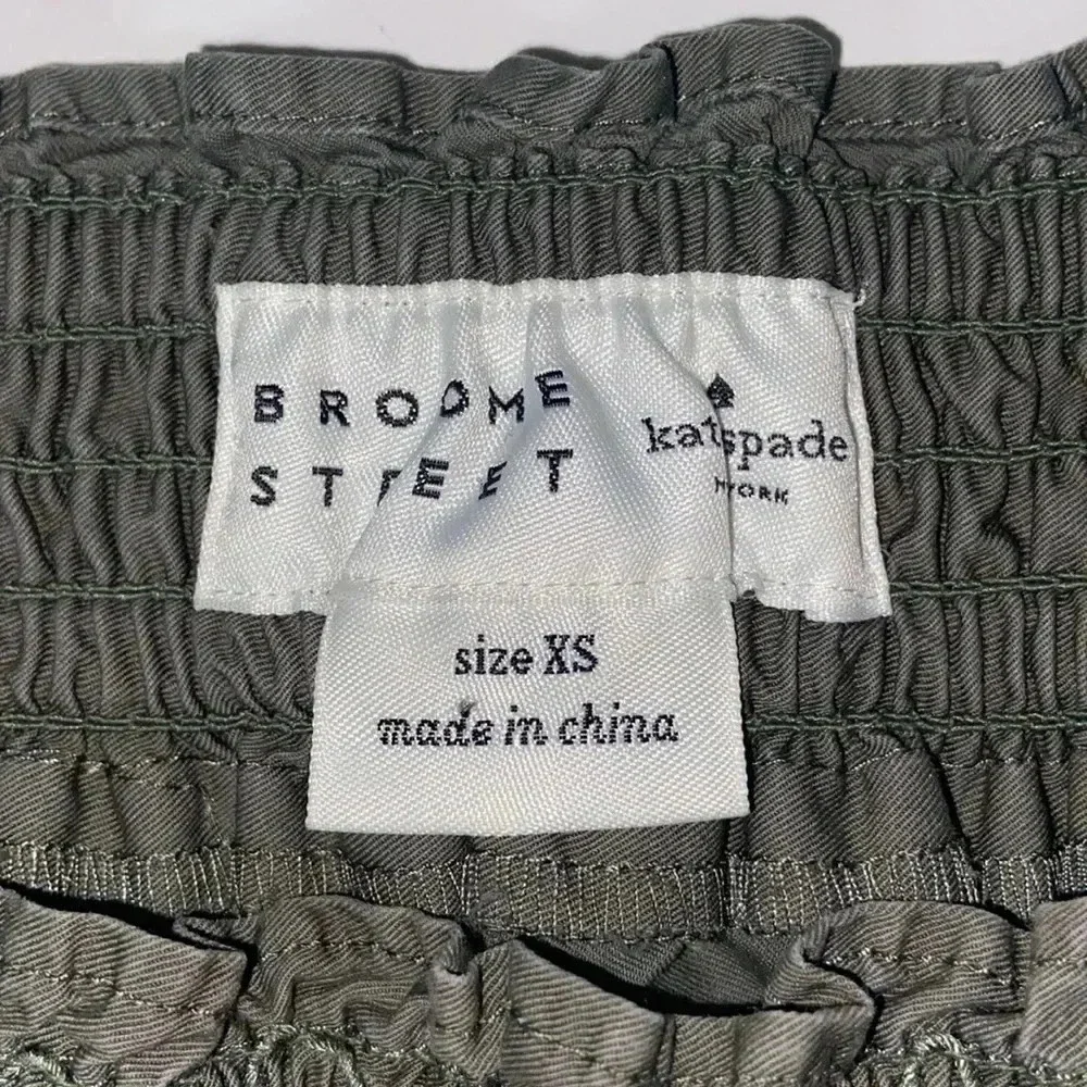Imperfect Kate Spade skirt embroidered 100% cotton poplin discontinued Broome St